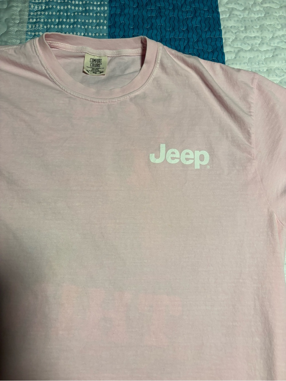 Jeep Men's/Womens  Logo Crewneck T-Shirt - Pink